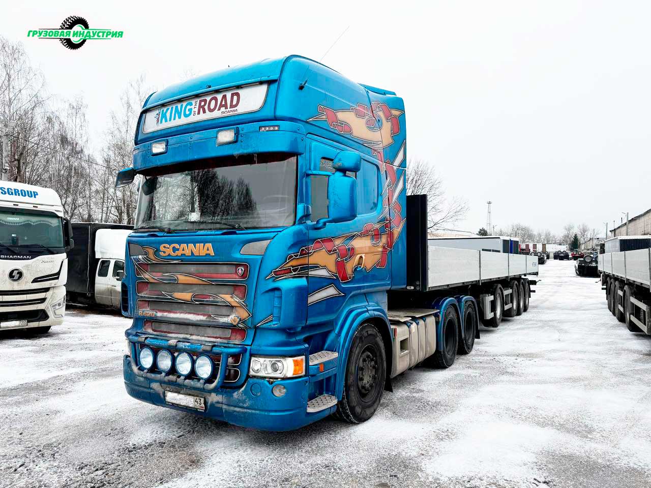 Отгрузка полуприцепа бортовой платформы Тонар В4-13VК в Кировскую область Отгрузка полуприцепа бортовой платформы Тонар В4-13VК в Кировскую область